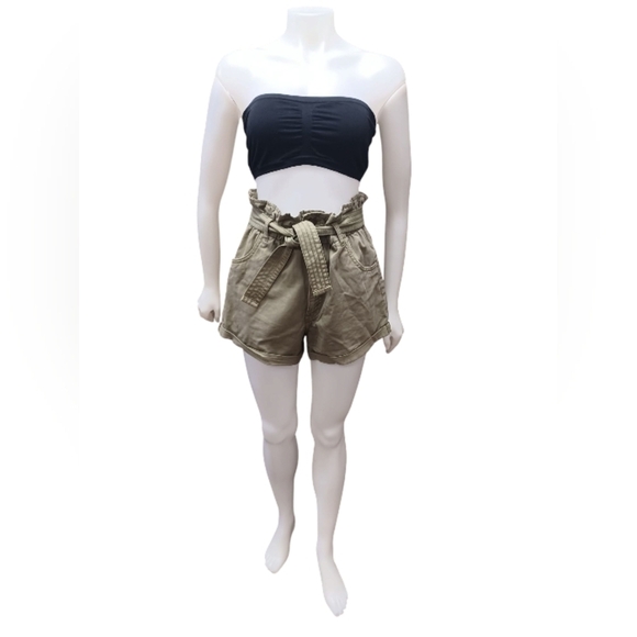 Abercrombie & Fitch Shorts EUC Paper Bag Green Size Medium - Picture 1 of 6